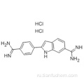 1H-индол-6-карбоксимидамид, 2- [4- (аминоиминометил) фенил] -, гидрохлорид (1: 2) CAS 28718-90-3